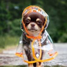 Carregar imagem no visualizador da galeria, Capa de Chuva Transparente Impermeável para Cães
