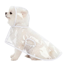 Carregar imagem no visualizador da galeria, Capa de Chuva Transparente Impermeável para Cães
