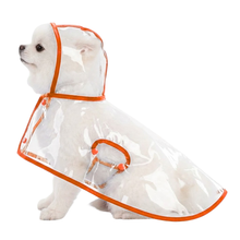 Carregar imagem no visualizador da galeria, Capa de Chuva Transparente Impermeável para Cães
