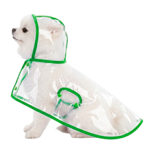 Carregar imagem no visualizador da galeria, Capa de Chuva Transparente Impermeável para Cães
